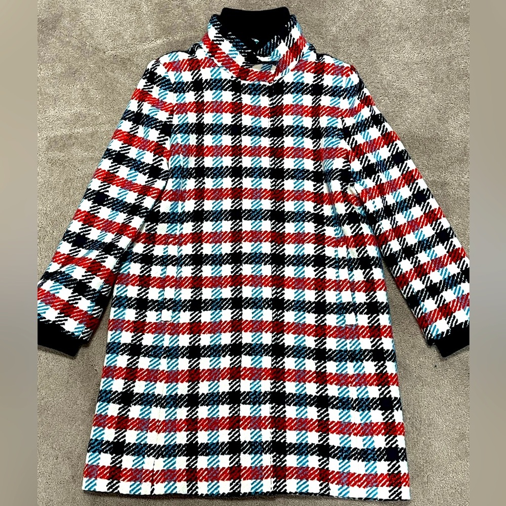 Banana Republic Plaid coat, Women’s size Petite Small